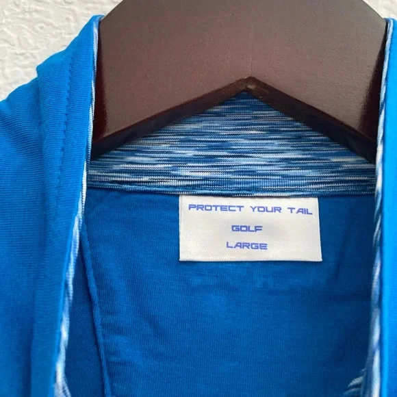 Men’s Blue SPF Zip-Up - Picture 2 of 6